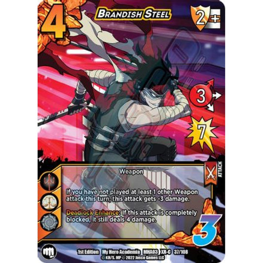 Brandish Steel, 37/108, XR-C, UniVersus, MHA03 Heroes Clash