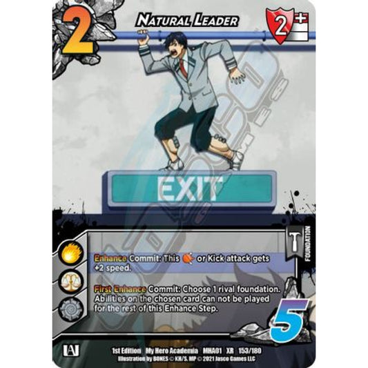 Natural Leader, 153/180, XR, UniVersus, MHA01 My Hero Academia
