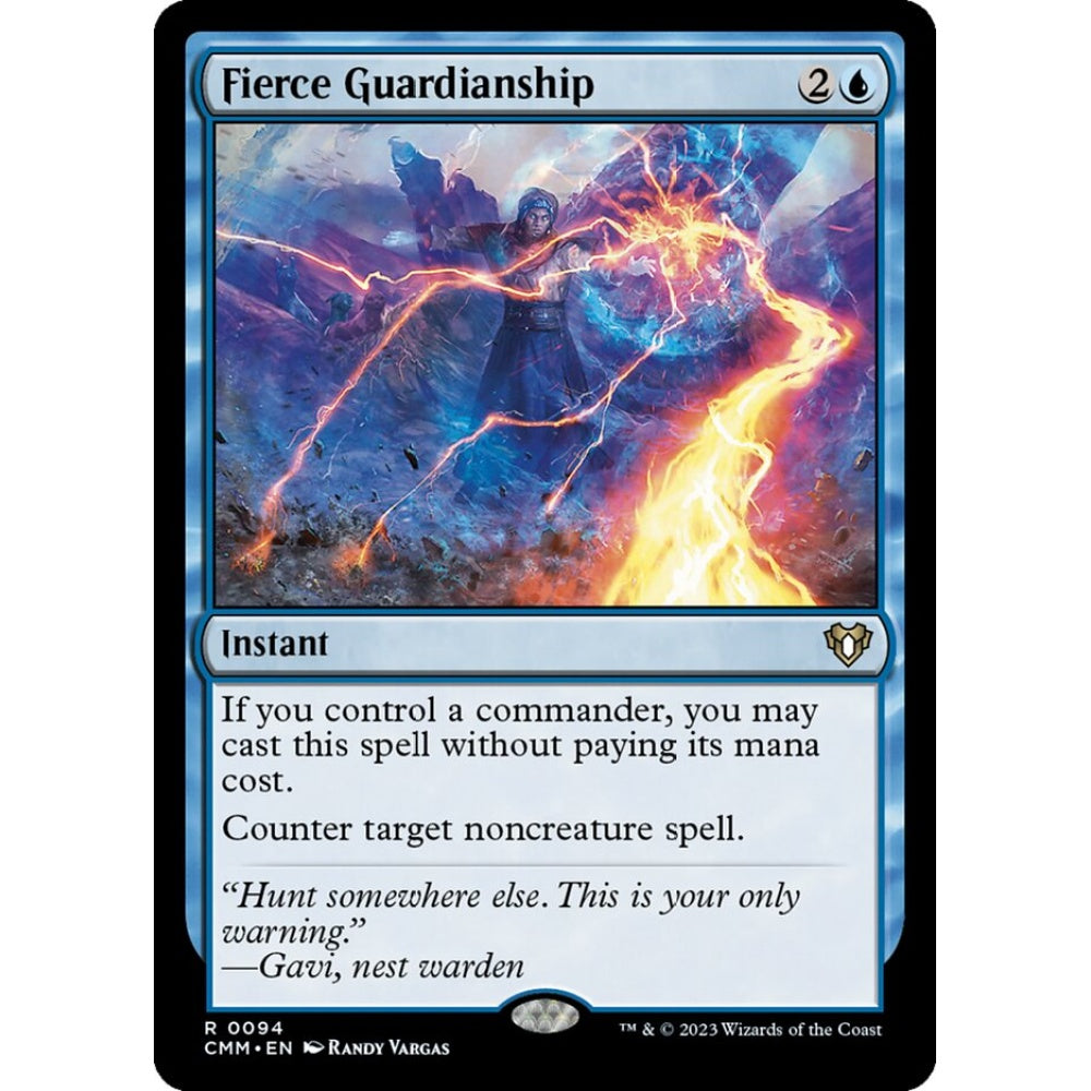 Fierce Guardianship rare 94 Magic the Gathering Commander Masters