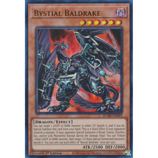 Bystial Baldrake MP25-EN045 Starlight Starlight Rare Yu-Gi-Oh 2025 Mega-Pack Tin in Art