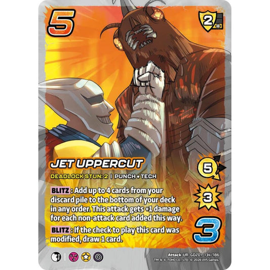 Jet Uppercut GDZ01 134/186 GDZ01 Universus Godzilla: Reign of Kaiju Attack UR