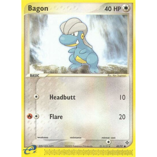 Bagon Common 49/97 Pokemon Card Game EX Dragon