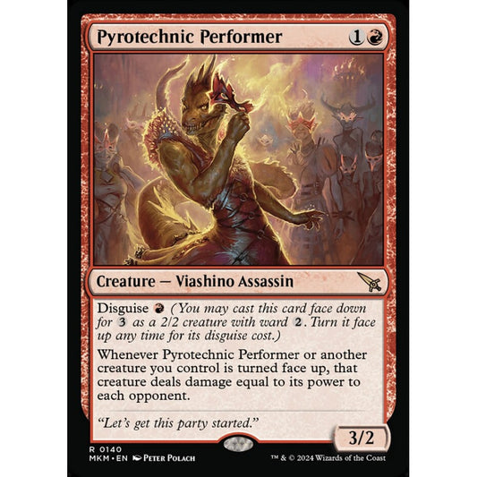Pyrotechnic Performer rare 140 Magic the Gathering Murders at Karlov Manor