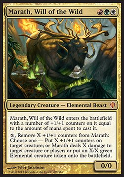 Marath, Will of the Wild (V.1) - Commander 2013 (Mythic) [C13-198]