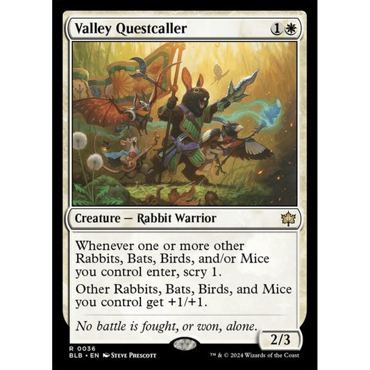 Valley Questcaller, 36, rare, Magic: The Gathering, Bloomburrow
