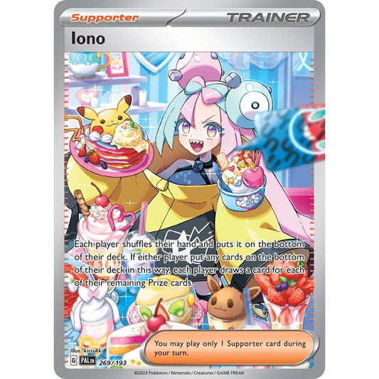 Iono Special Illustration Rare 269/193 Pokemon Card Game Paldea Evolved