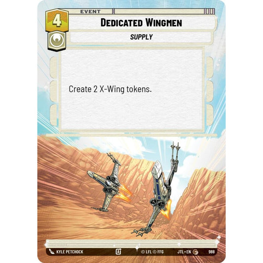 Dedicated Wingmen, C, JTL 988) Hyperspace Foil, Star Wars Unlimited
