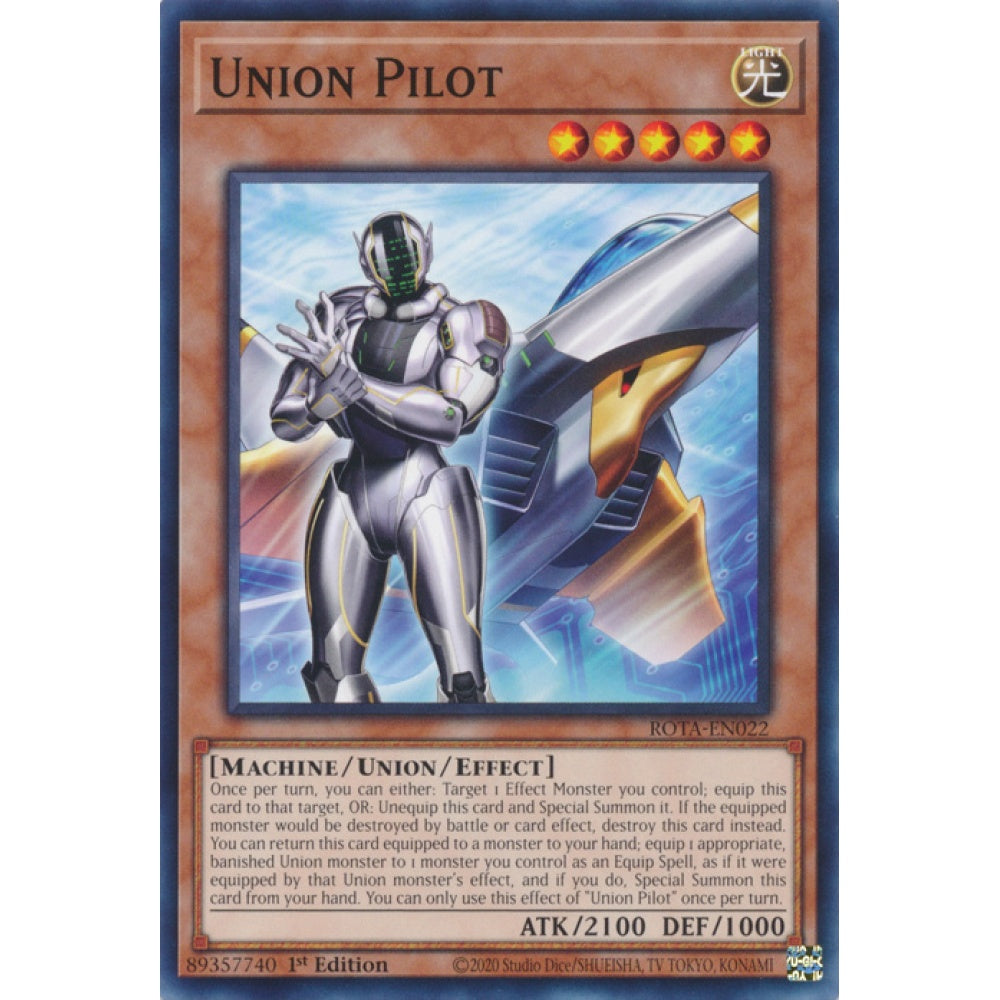 Union Pilot ROTA-EN022 Common Common Yu-Gi-Oh Rage of the Abyss in Art
