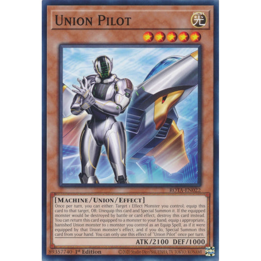 Union Pilot ROTA-EN022 Common Common Yu-Gi-Oh Rage of the Abyss in Art