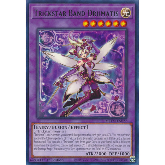 Trickstar Band Drumatis MZTM-EN027 Rare Rare Yu-Gi-Oh Maze of the Master in Art