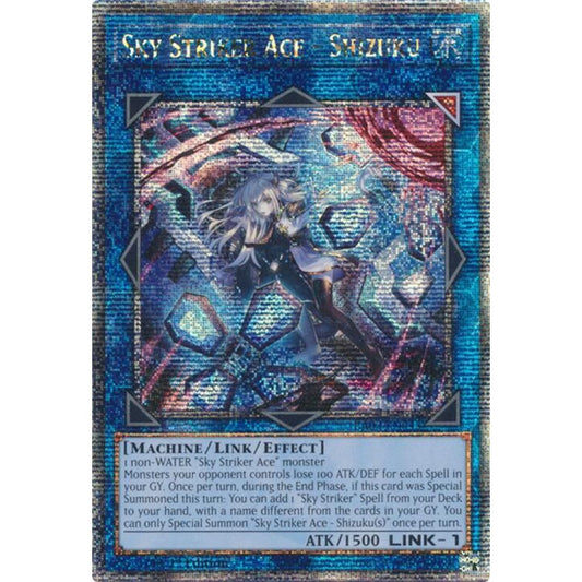 Sky Striker Ace - Shizuku (Alternate Art) (Quarter Century Secret Rare) RA03-EN043 QCR Yu-Gi-Oh Quarter Century Bonanza