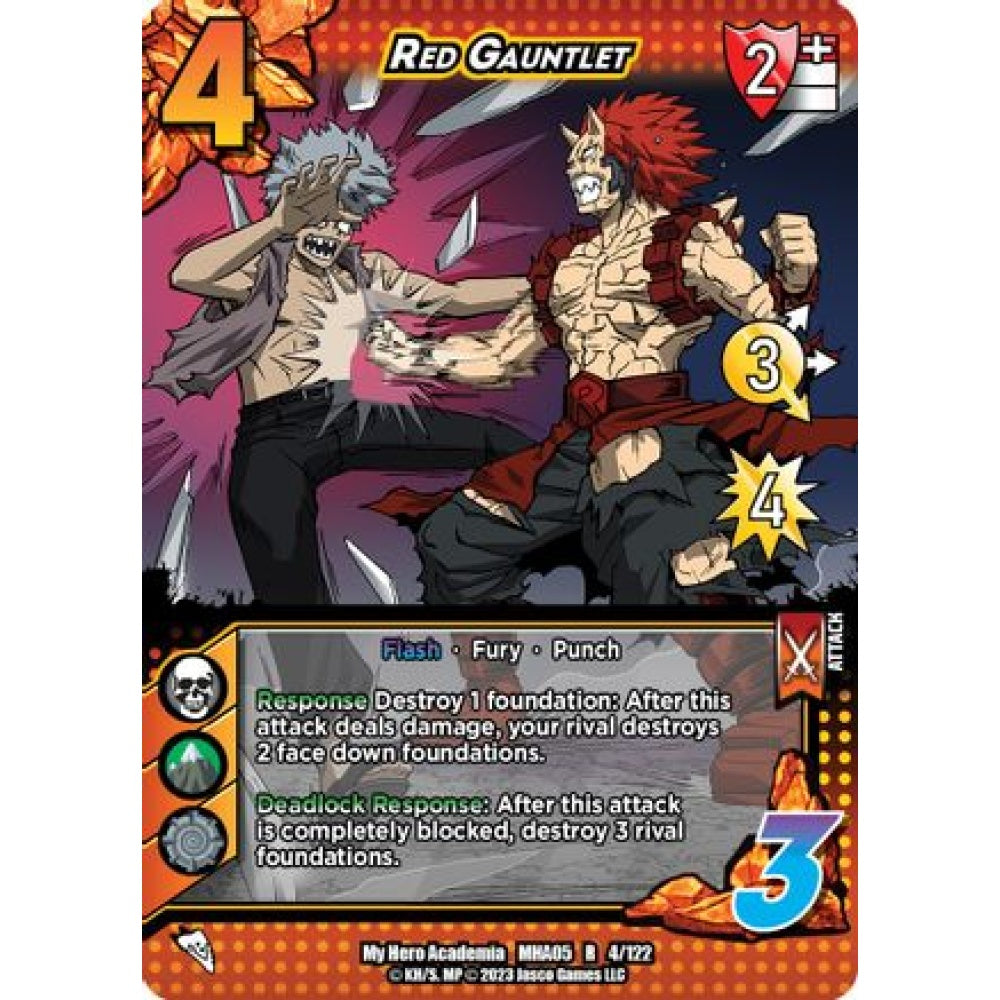 Red Gauntlet, 4/122, R, UniVersus, MHA05 Undaunted Raid