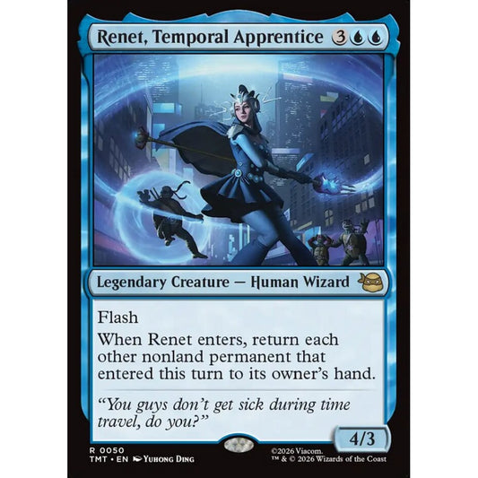 Renet, Temporal Apprentice rare 50 Magic the Gathering Teenage Mutant Ninja Turtles