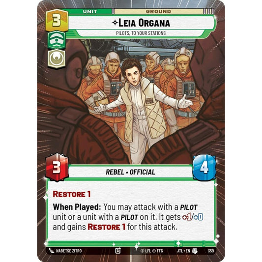 Leia Organa, U, JTL 359) Hyperspace, Star Wars Unlimited