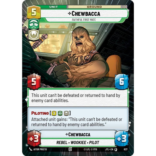 Chewbacca, S, JTL 837) Hyperspace Foil, Star Wars Unlimited