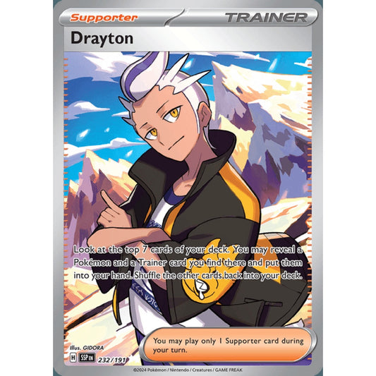 Drayton Full Art 232/191 Pokemon Card Game Surging Sparks