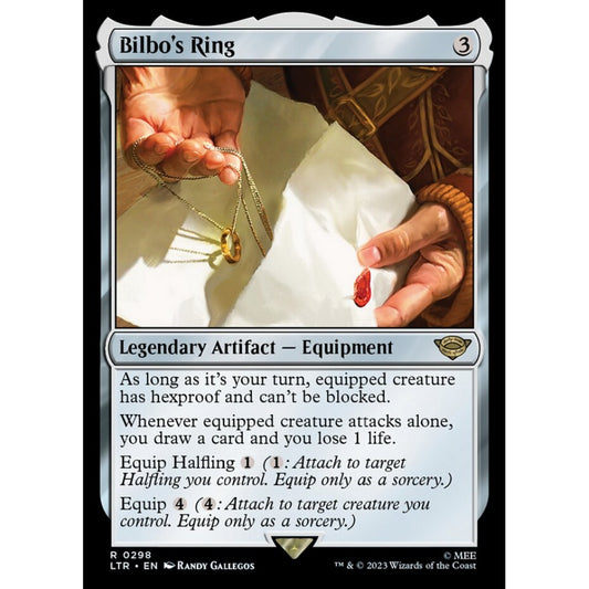 Bilbo's Ring, rare, 298, Magic the Gathering, The Lord of the Rings: Tales of Middle-earth