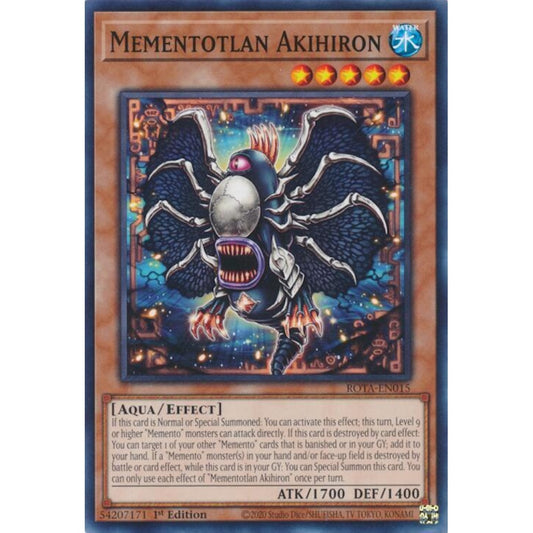 Mementotlan Akihiron ROTA-EN015 Common Yu-Gi-Oh Rage of the Abyss