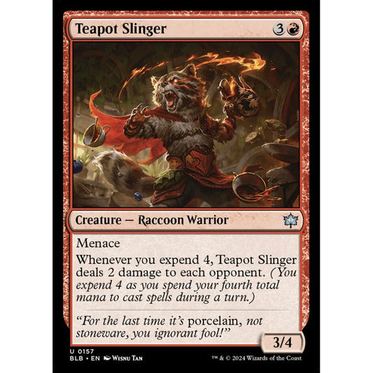 Teapot Slinger, 157, uncommon, Magic: The Gathering, Bloomburrow