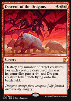 Descent of the Dragons - Dragons of Tarkir (Mythic) [DTK-133]