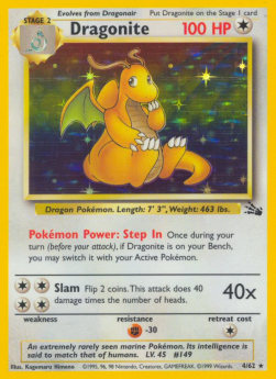 Dragonite - Fossil (Holo Rare) [FO-4]