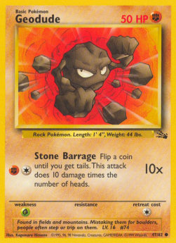 Geodude - Fossil (Common) [FO-47]