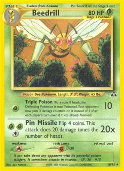 Beedrill - Neo Discovery (Rare) [NDI-18]