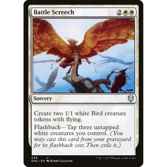 Battle Screech, uncommon, 59, Magic the Gathering, Phyrexia: All Will Be One Commander