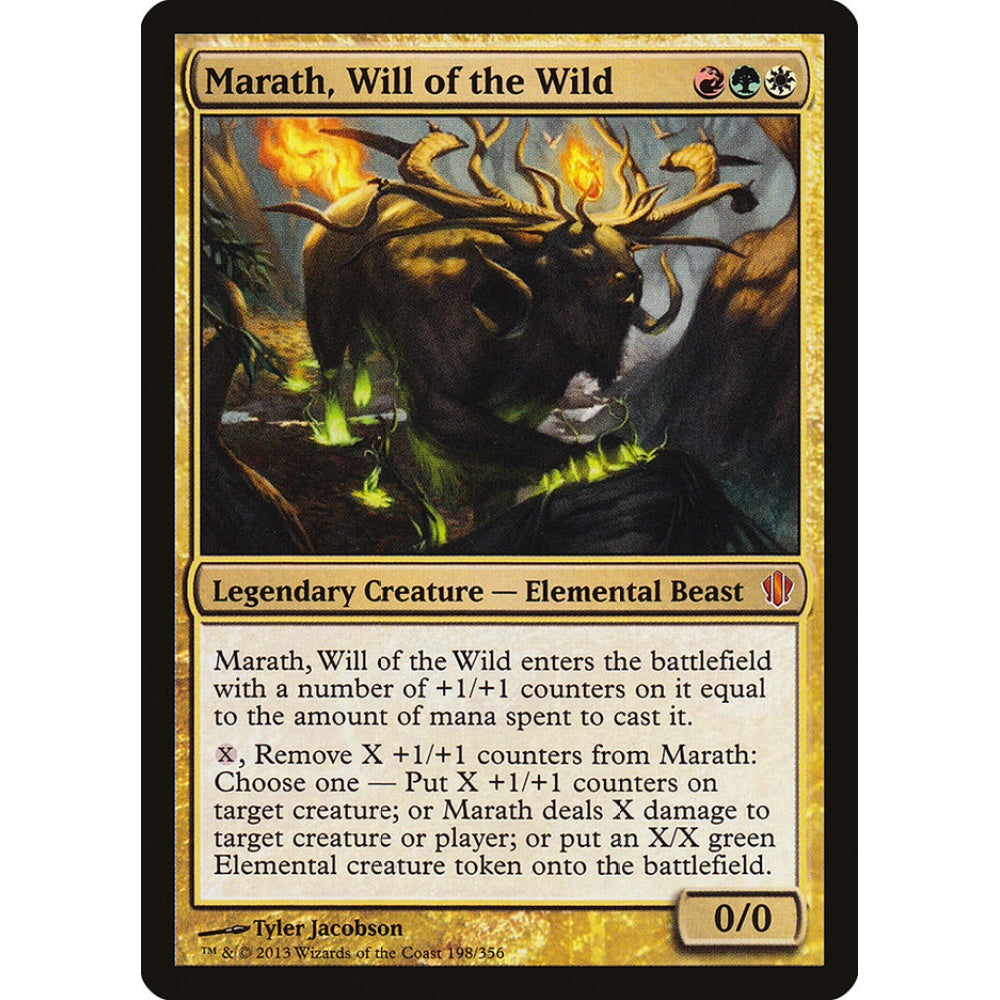 Marath, Will of the Wild mythic 198 Magic the Gathering Commander 2013
