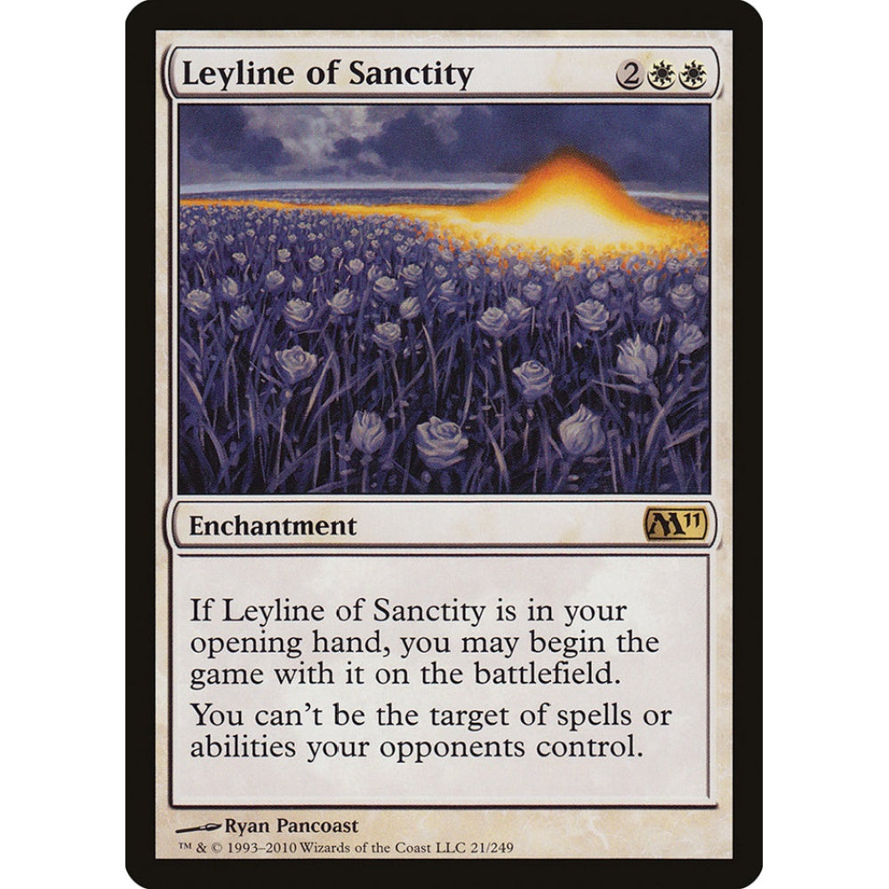 Leyline of Sanctity rare 21 Magic the Gathering Magic 2011