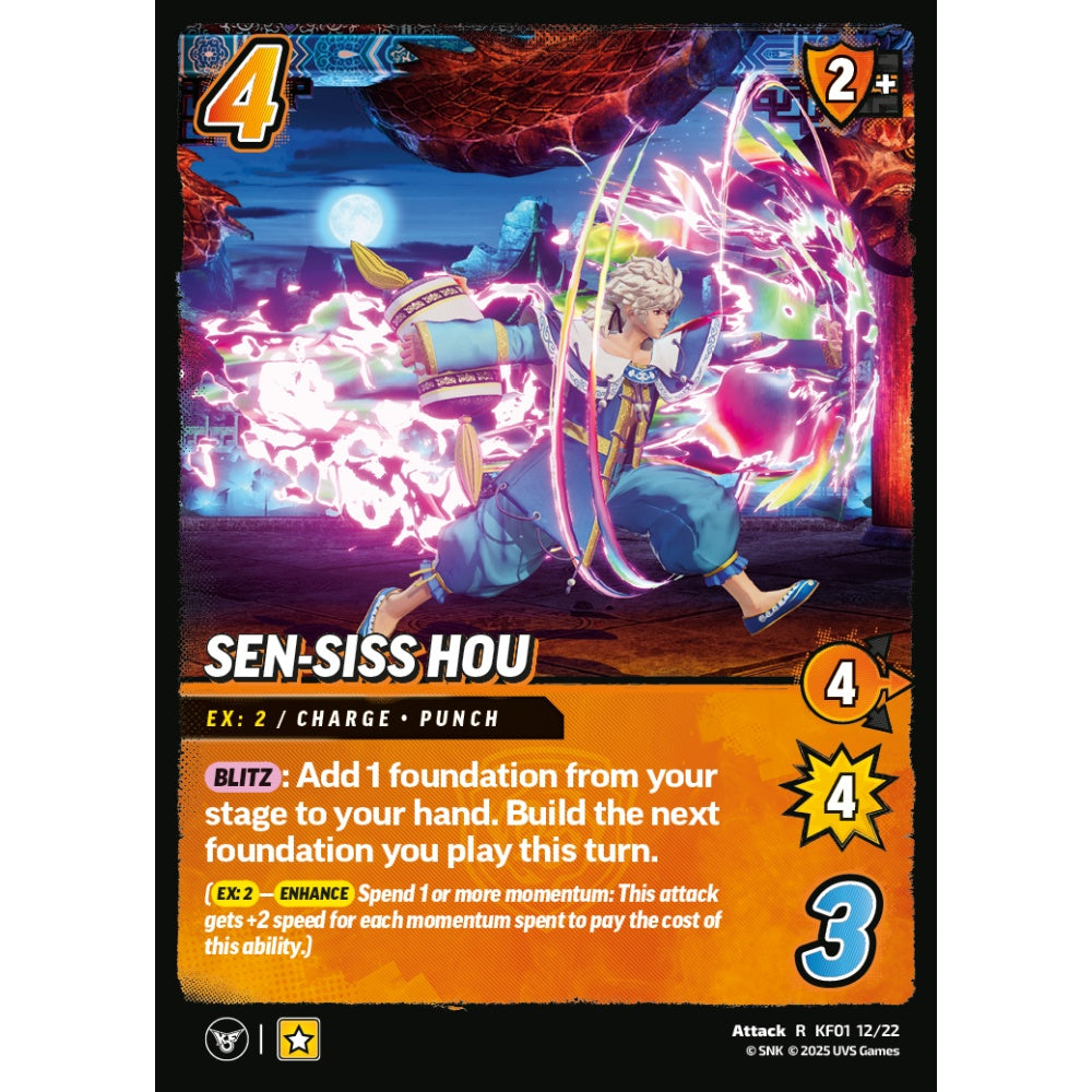 Sen-Siss Hou 12/22 KF01 Universus The King of Fighters XV: Challenger Series: Team Hero Attack R