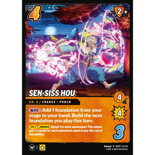 Sen-Siss Hou 12/22 KF01 Universus The King of Fighters XV: Challenger Series: Team Hero Attack R