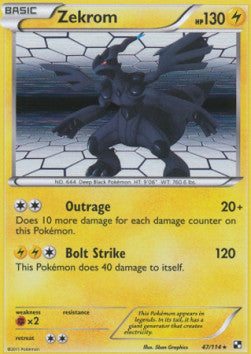 Zekrom - Black & White (Holo Rare) [BLW-47]