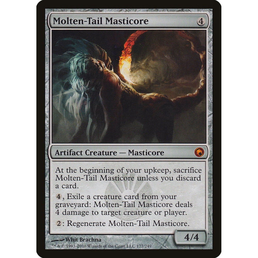 Molten-Tail Masticore mythic 177 Magic the Gathering Scars of Mirrodin