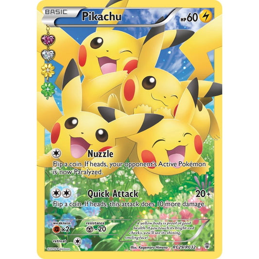 Pikachu Rare Ultra RC29/RC32 Pokemon Card Game Generations