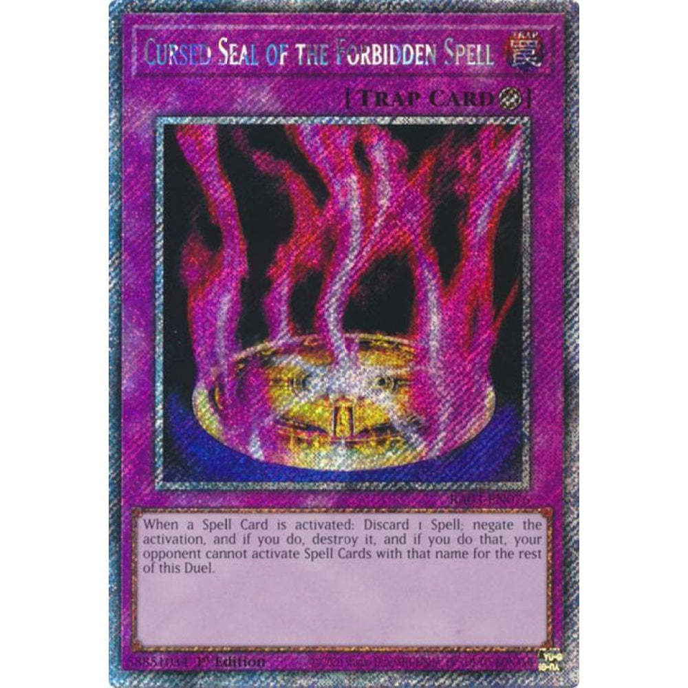 Cursed Seal of the Forbidden Spell (Platinum Secret Rare) RA03-EN076 Platinum Rare Yu-Gi-Oh Quarter Century Bonanza