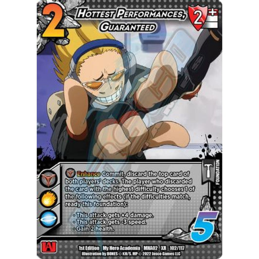 Hottest Performances, Guaranteed, 102/117, XR, UniVersus, MHA02 Crimson Rampage