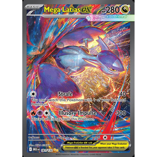 Mega Latias ex Special Illustration Rare 181/132 Pokemon Card Game Mega Evolution