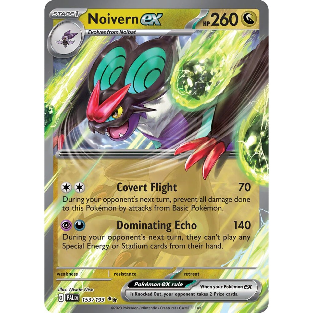 Noivern ex Double Rare 153/193 Pokemon Card Game Paldea Evolved
