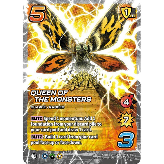 Queen of the Monsters GDZ01 148/186 GDZ01 Universus Godzilla: Reign of Kaiju Attack UR