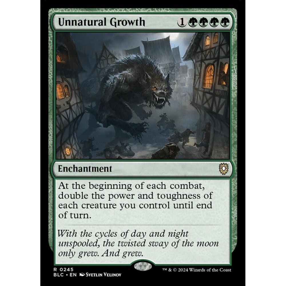 Unnatural Growth, 245, rare, Magic: The Gathering, Bloomburrow