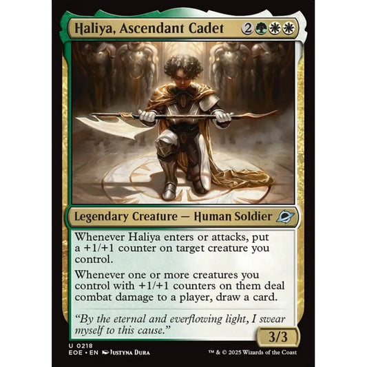 Haliya, Ascendant Cadet uncommon 218 Magic the Gathering Edge of Eternities
