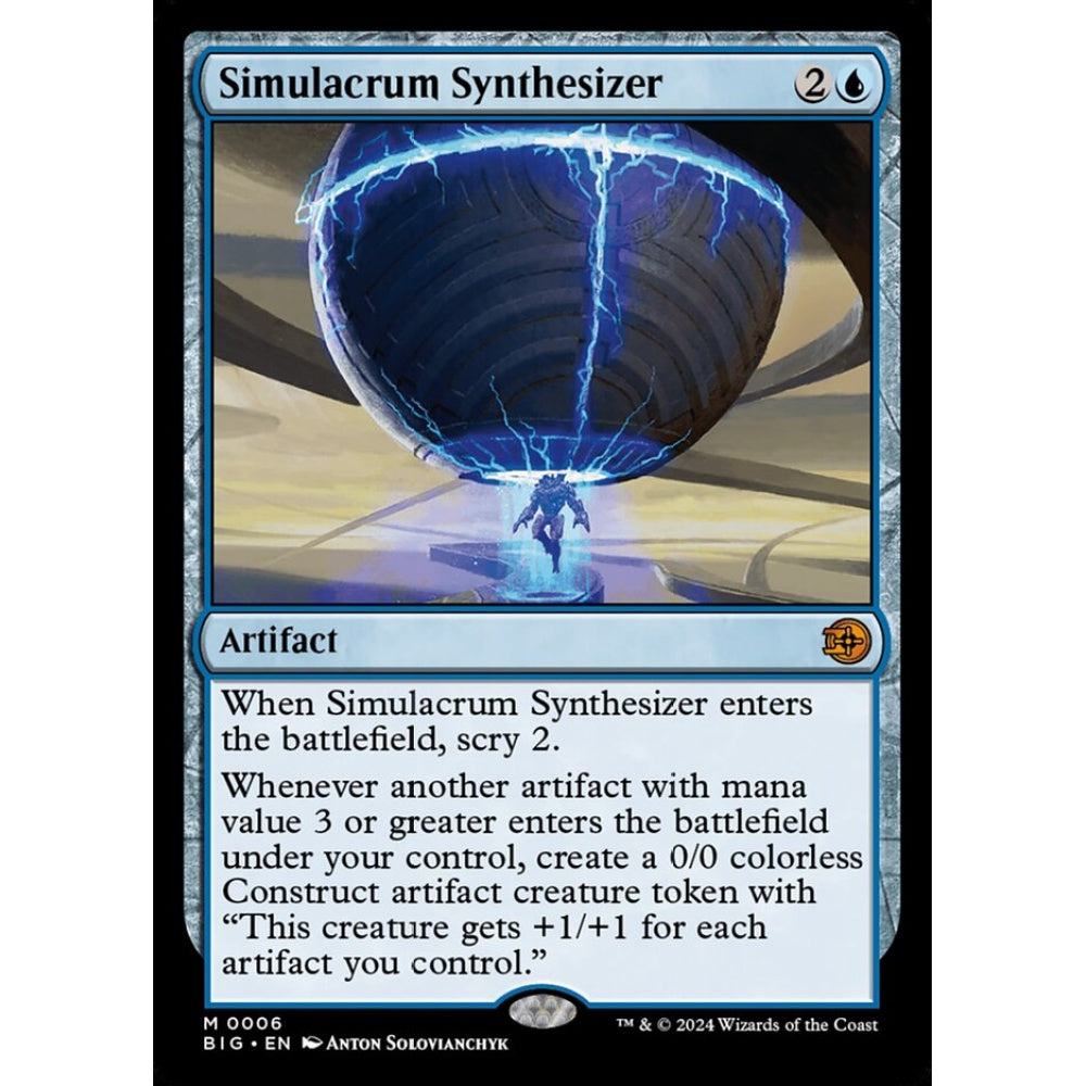 Simulacrum Synthesizer, 6, mythic, Magic: The Gathering, Outlaws of Thunder Junction