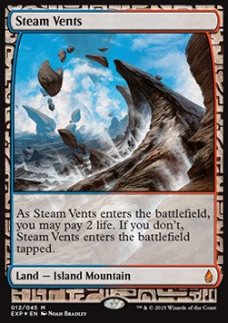 Steam Vents - Zendikar Expeditions (Masterpiece) [ZEX-12]