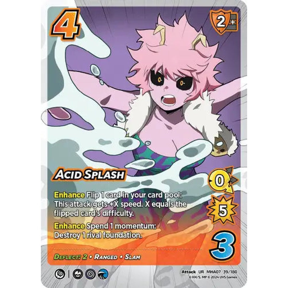 Acid Splash, 39/180, UR, UniVersus, MHA07 Girl Power