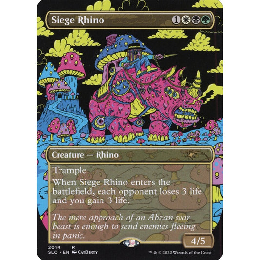 Siege Rhino rare 2014 Magic the Gathering Secret Lair 30th Anniversary Countdown Kit