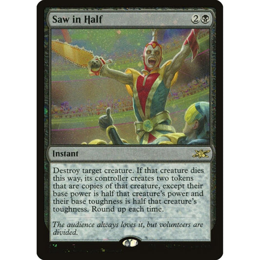 Saw in Half rare 374 Magic the Gathering Unfinity