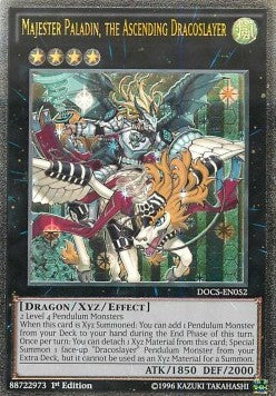 Majester Paladin, the Ascending Dracoslayer (V.2 - Ultimate Rare) - Dimension of Chaos (Ultimate Rare) [DOCS-052]