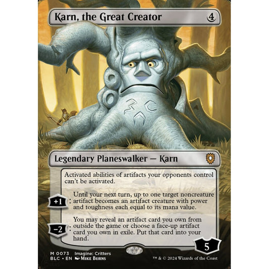 Karn, the Great Creator, 73, mythic, Magic: The Gathering, Bloomburrow