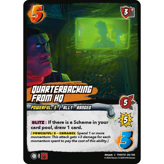 Quarterbacking from HQ 89/186 TMNT01 Universus Teenage Mutant Ninja Turtles Attack C